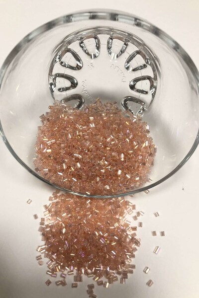 Limelia Διαφανείς χάντρες σομόν (2-2,5 χιλιοστά)