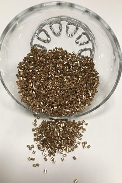 Limelia Тъмно матово жълти покрити нарязани мъниста (2-2,5 мм)