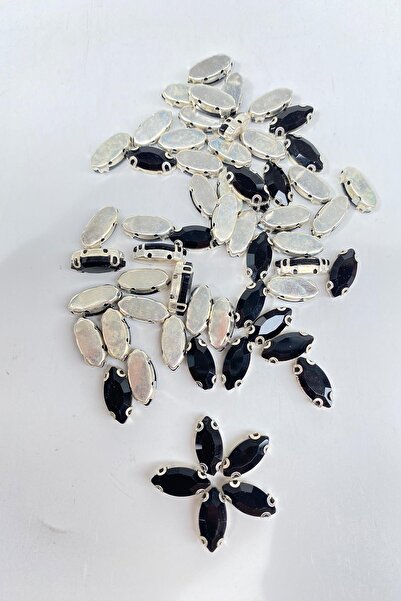 Limelia Mărgele de sticlă lucioasă cu carcasă neagră 10 bucăți