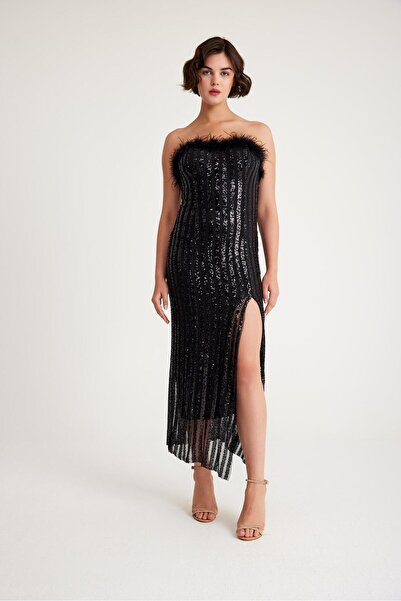 MAXXE 5865PAY PAYETLİ ABİYE ELBİSE