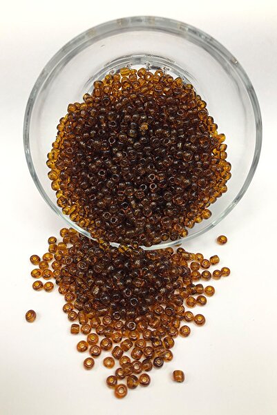 Limelia Прозрачни кафени пясъчни перли 4 мм 50 г