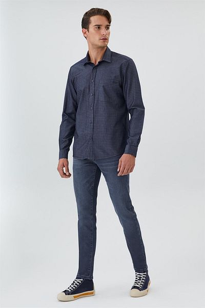 Lee Cooper Мъжка дънкова риза Albert от 100% памук