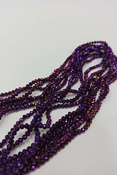 Limelia Mărgele de cristal violet strălucitor 4 mm