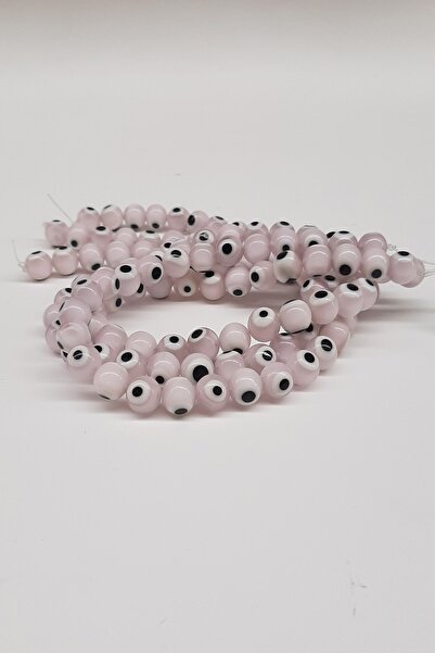 Limelia Бяла и розова стъклена мъниста за уроки