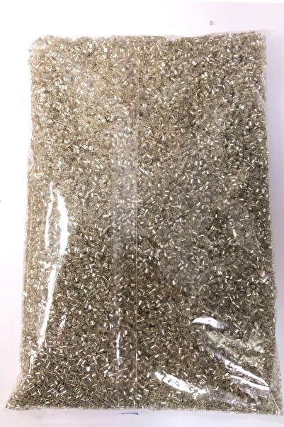 Limelia Ασημί Χρώμα Στριφτές Χάντρες Κοπής 500 γρ