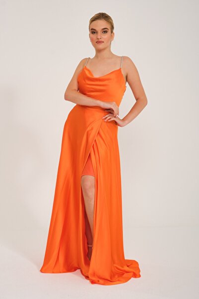 MAXXE SATEN ABİYE ELBİSE