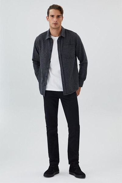 Lee Cooper Men's Long Sleeve Shorts Harold Anthracite