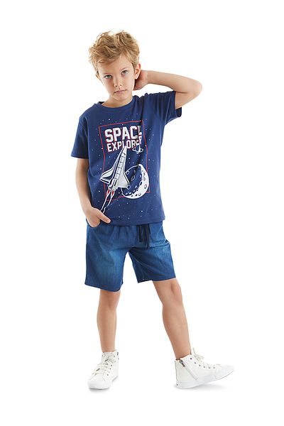 MSHB&G Space Boy póló farmer rövidnadrág szett