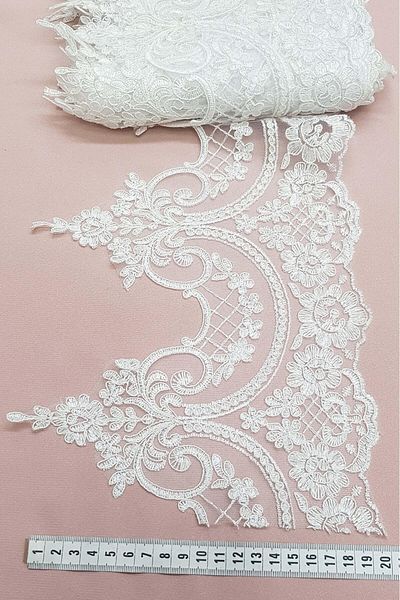 Hobigram Dantela French Guipure Crem 1 Mt - Design special, Accesoriu, Producție de calitate, Stil atrăgător - Decorati