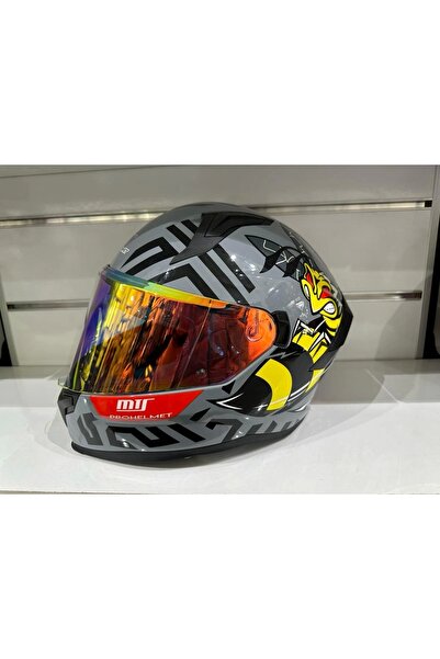 MTS KASKMTS PRO 910 BEE GÜNEŞ GÖZLÜKLÜ GRİ