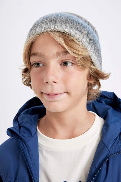 DeFacto Gradient Printed Boys' Beret - Dfc