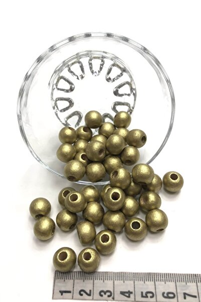 Limelia Позлатени дървени мъниста 25 гр.