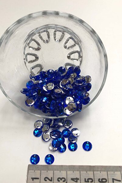 Bontex Saks Сини кръгли пластмасови мъниста 20 г – Мъниста