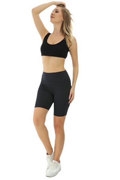 Almila Thick Belt (LICRAL) High Waist Short Shorts Women's Leggings 2044