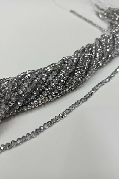 Limelia Σιδερένιες γκρι κρυστάλλινες χάντρες 4 χλστ