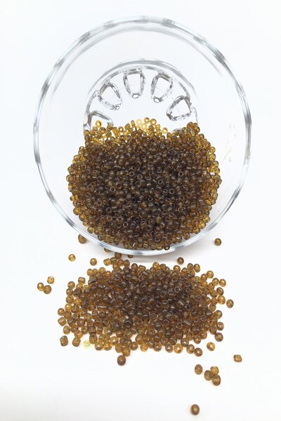 Limelia Прозрачни кафяви пясъчни мъниста 3 мм