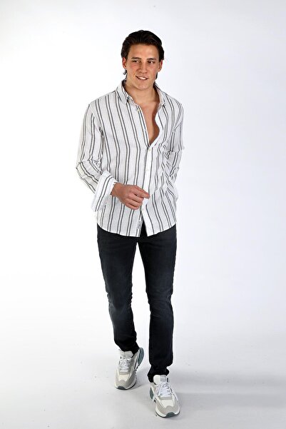 Lee Cooper Jacob Men's Woven Shirt Emerald-Navy Blue