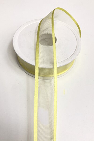 Limelia Panglică din organza de culoare galbenă