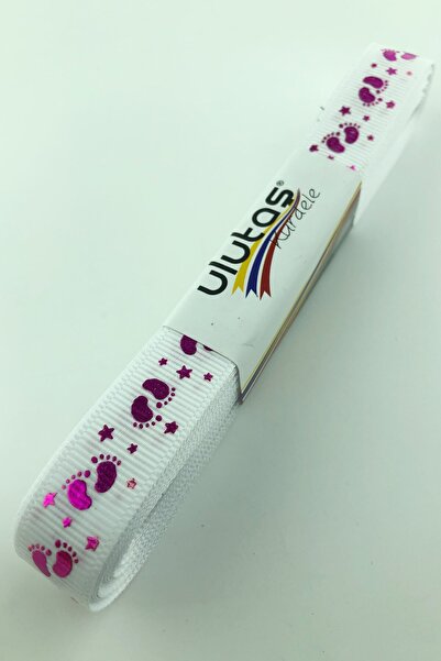 Limelia Picioare de păpușă alb fucsia Figura cu imprimeu Panglică grosgrain 1...