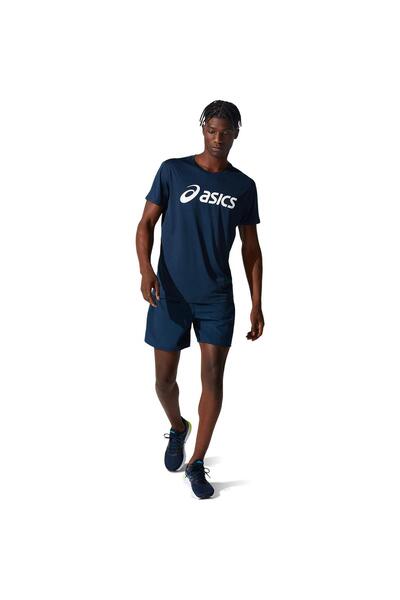 Asics Ανδρικό μπλουζάκι τρεξίματος Core SS 2024 - Μπλε/Λευκό - S