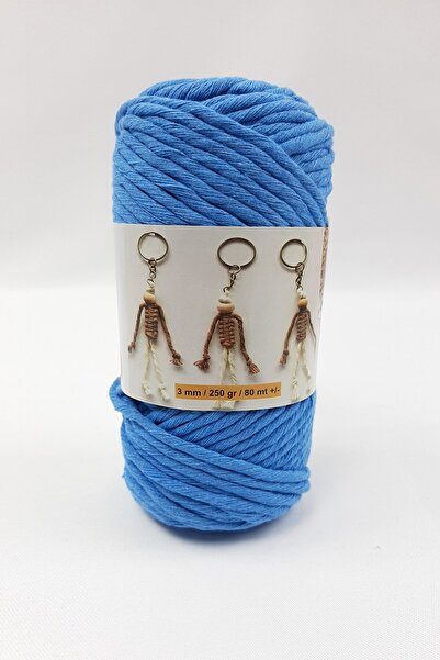Limelia Macrame subțire în culoarea albastru deschis 01