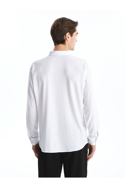 LC Waikiki Ανδρικό μακρυμάνικο πουκάμισο με κανονική εφαρμογή