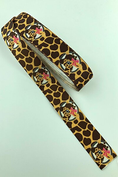 Limelia Figurine Girafă Hahvan Panglică Grosgrain Imprimată 10 Mt