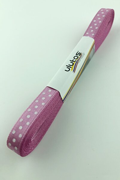 Limelia Panglică din satin cu buline violet 1 cm