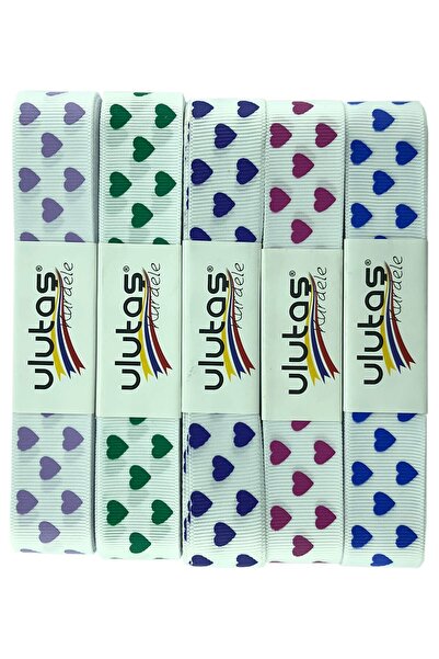 Limelia Панделка с щампа на сърце от грогрейн