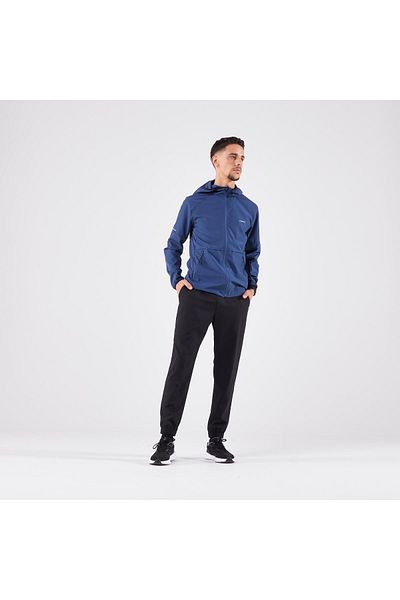 Decathlon Kiprun Men's Running Sweatpants - Black - Kiprun Run 100 Dry