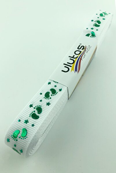 Limelia Picioare de păpușă verzi Figura cu imprimeu Panglică grosgrain 1,5 cm