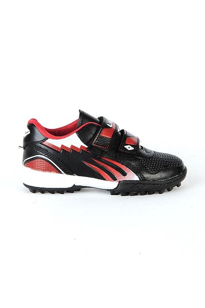 BEYAZ (Lion) 1071 Booties Snap Fastener Kids Turf Football Shoes Black