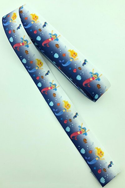 Limelia Синя морська діва з принтом, стрічка з грогреном, 10 м