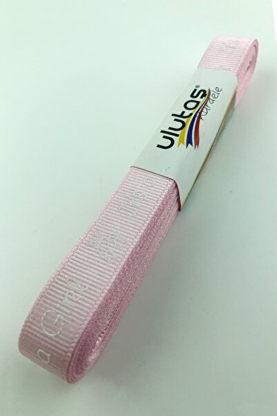 Limelia Panglică Grosgrain cu imprimeu figură de bebeluș roz 1,5 cm