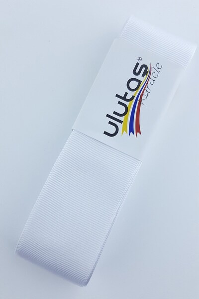 Limelia Panglică Grosgrain Albă 4 cm 10 m