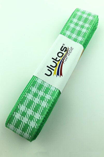 Limelia Panglică de tafta imprimată cu folie verde