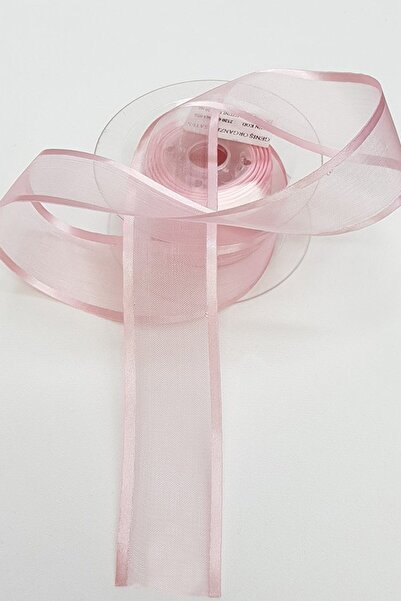Limelia Bebe Pembe Organze Saten Kurdele 4Cm