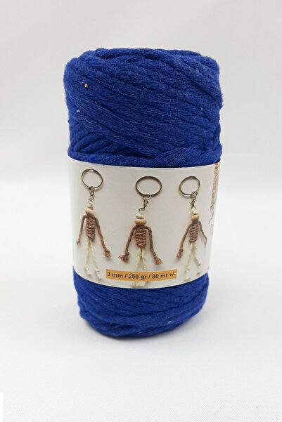 Limelia albastru cobalt Macrame albastru subțire