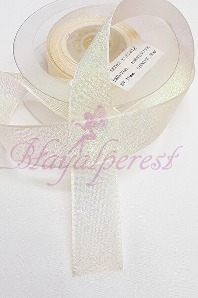 Limelia Panglică de culoare cremă 2,5 cm