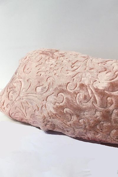 Padişah Light Pink Brand Patterned Double Blanket
