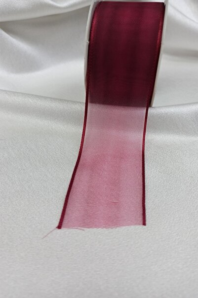 Limelia Бордо раирана панделка от органза