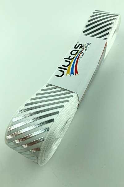 Limelia Panglică din argint cu imprimeu satinată 2,5 cm