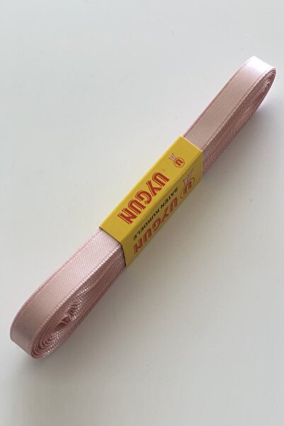 Limelia Panglică din satin de culoare pudră 1 cm