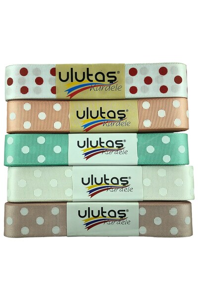 Limelia Panglică Grosgrain cu buline 2,5 cm