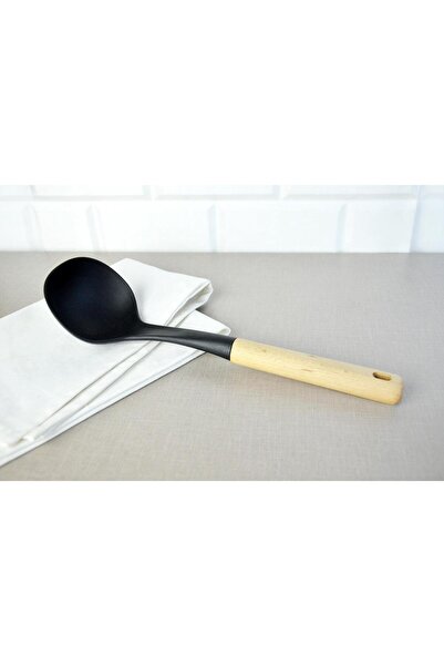 Nishev Small Wooden Handle Ladle Kitchen Tool -x000048