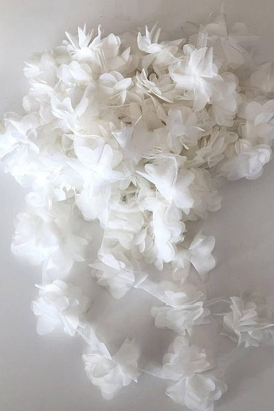 AYZEN HOME Laser Cut Chiffon Tulle Flower