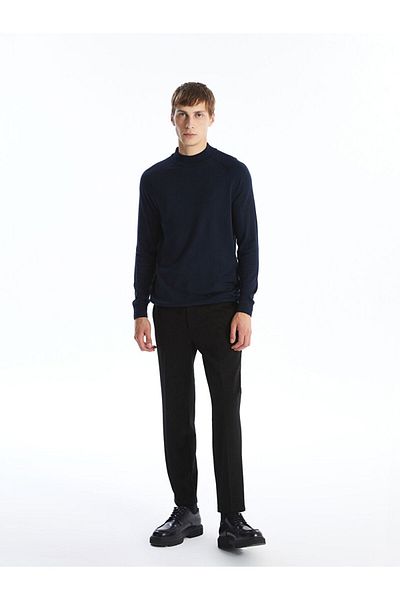 LC Waikiki Half Turtleneck Long Sleeve Men's Knitwear Sweater