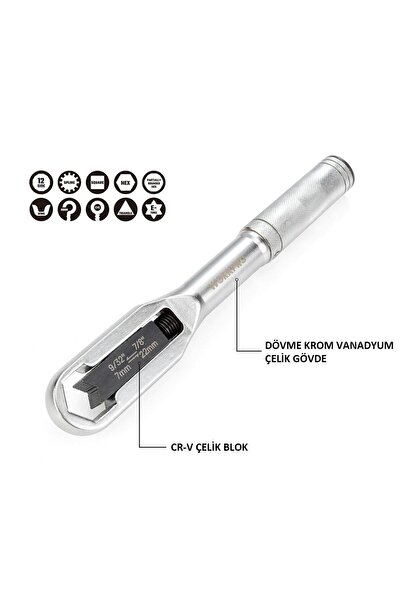 Workpro Wp272015 7/22mm Cr-V Universal Adjustable Wrench
