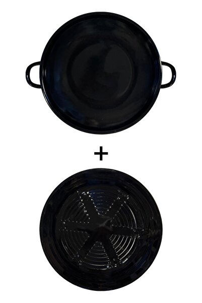 Nishev Hanımeli Emaye Kavurma Saç Tava Közmatik 28cm