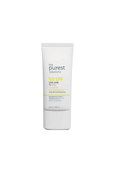 The Purest Solutions 50 ml Creme-Sonnenschutz - Hoher Schutz und feuchtigkeitsspendende Wirkung, LSF 50